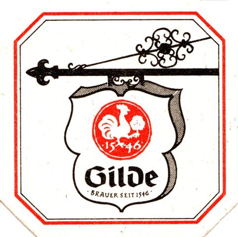 hannover h-ni gilde schild 3a (8eck180-schild-schwarzrot)